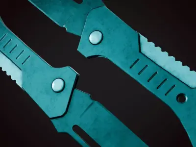 Knife 4 G Low-poly 3D model