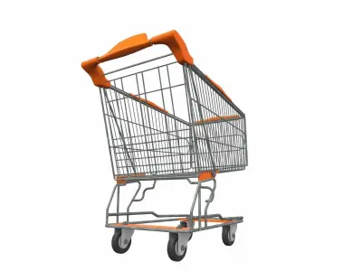 Shopping cart 2 3D model