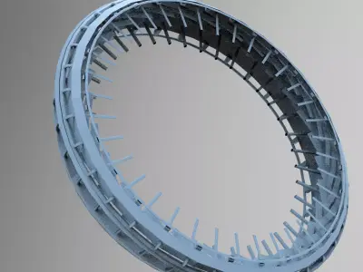 Sci Fi  Gravity chamber wheel  3D model