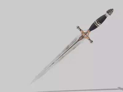 OB 00 09 vampire hunter dagger Low-poly 3D model