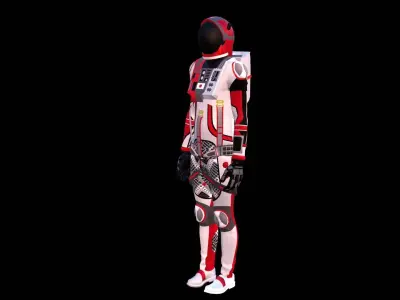Astronaut Spacesuit Japan 3D model