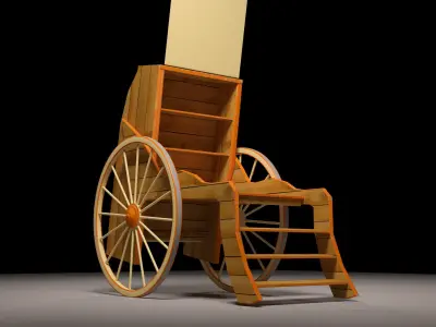 Snake Oil Cart Free 3D model