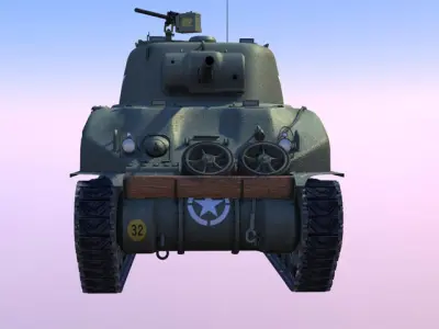 Sherman M4-A1 3D model