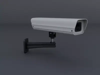 Surveillance Camera Low-poly 3D model