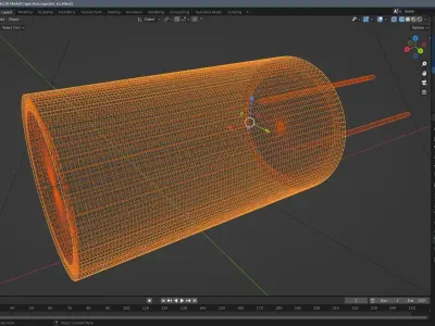 Capacitor battery Free 3D model