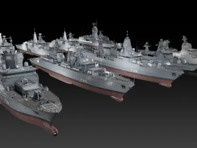MEKO Series Modern Frigate Collection 3D Model Pack