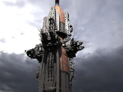 Sci Fi Fusion Emperor Elite Tower 3 3D model