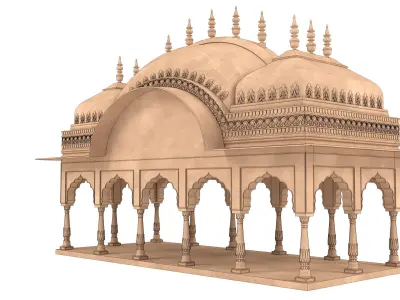 Indian Palace Dome 3D model buy