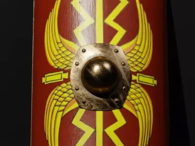 Scutum - Roman Shield 3D model
