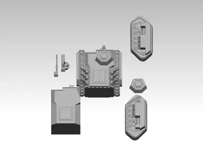 TROOP TRANSPORT READY TO 3D PRINT 3D model
