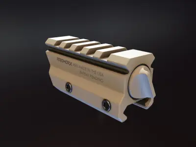 RSR Picatinny Raiser Low-poly 3D model