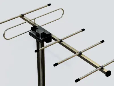 Antenna 17 Low-poly 3D model
