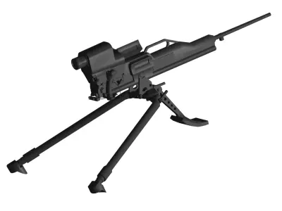 heavy machine gun 3D model
