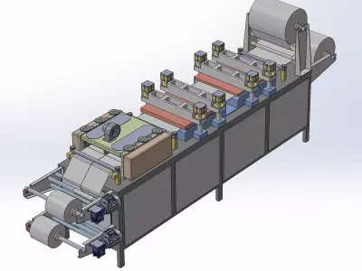 Sterilization medical bag making machine 3D model