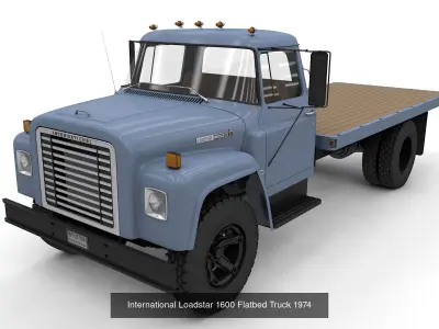 International Loadstar 1600 Trucks 1974 3D Model Pack