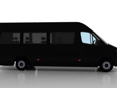 Mercedes Benz Sprinter L4H2 2009 Passenger UK 3D model