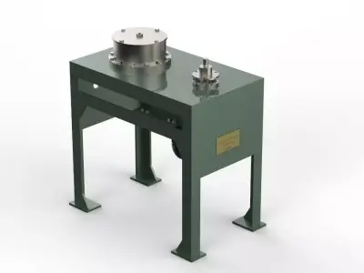 Ball milling machine Low-poly 3D model