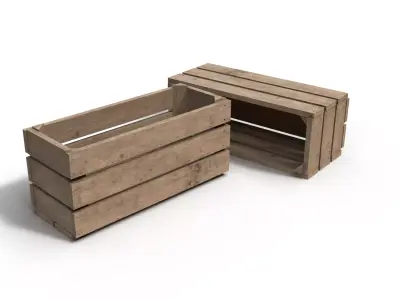 Wooden Crate 3D 3D model order