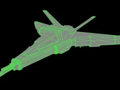 Space ship Free low-poly 3D model