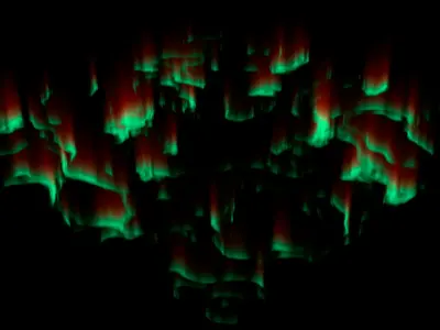 Volumetric Northern Lights For Blender 3D model
