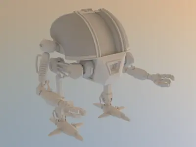 Mech warrior 3D model purchase