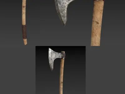 Viking axe 3D model get