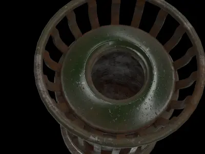 trash bin 01 3D model
