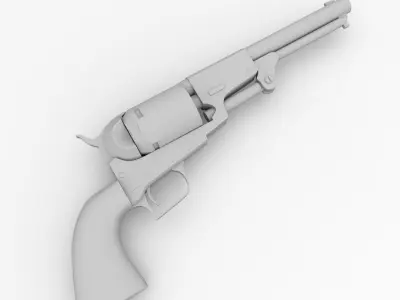 Colt Dragoon 1848 3D model