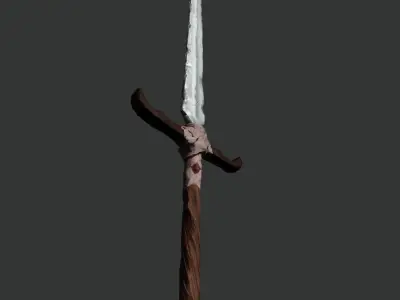 Two-Hand Sword - Game Ready Low-poly 3D model