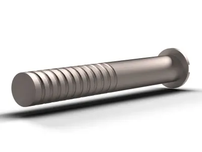 Flat Screw Low-poly 3D model