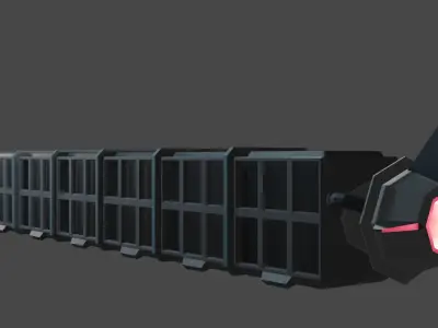 Future Train for game  3D model