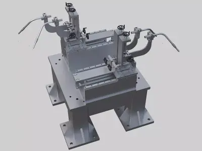 Automatic welding robot 3D model