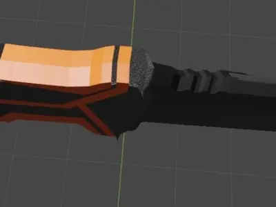 Survival Knife 3D model buy