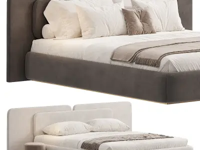 Angelo Bed Low-poly 3D model