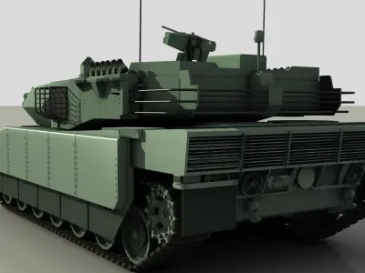 Turkish main battle tank   ALTAY 3D model