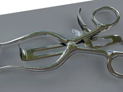 Henley Retractor surgical instrument 3D model
