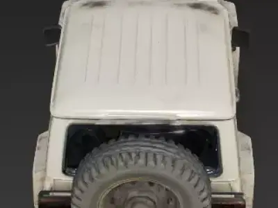 Realistic 80s Boxy Off-Road 4x4 3d model Low-poly 3D model