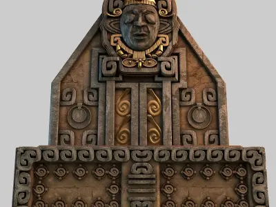Aztec altar 3D model