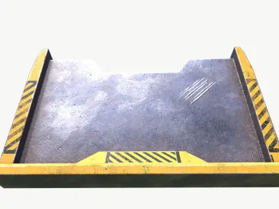 Guardrail Low-poly 3D model