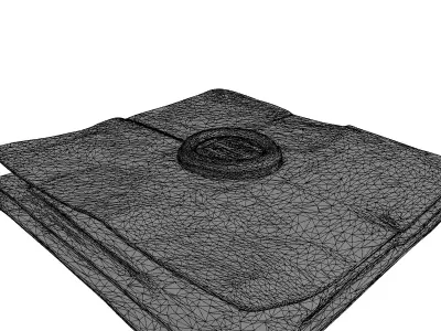 Ancient Sealed Tome Document Low-poly 3D model