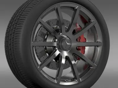 AMG Mercedes Benz S 63 wheel 3D model