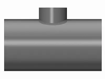 PVC Reducing Tees - Socket Ends x BSP Female Free 3D model