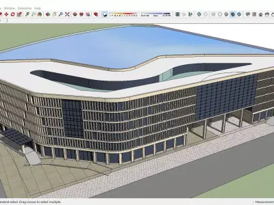 Sketchup Office building H9 3D model