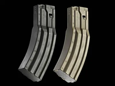 Surefire 60 Rounds AR-15 Stanag Magazine Low-poly 3D model