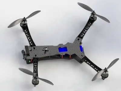 OV3RQUAD DIY FPV Free 3D model