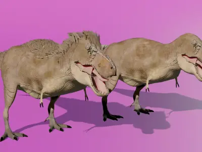 Tirannosaurus Rex scientifically reconstructed 3D model