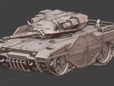 Tank Viking Low-poly 3D model