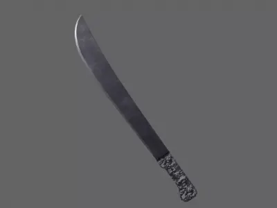PBR Machete V1b Low-poly 3D model