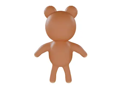 3D model of a cartoon bear Free 3D model