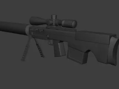 Sniper rifle VKS VSSK Exhaust 3D model